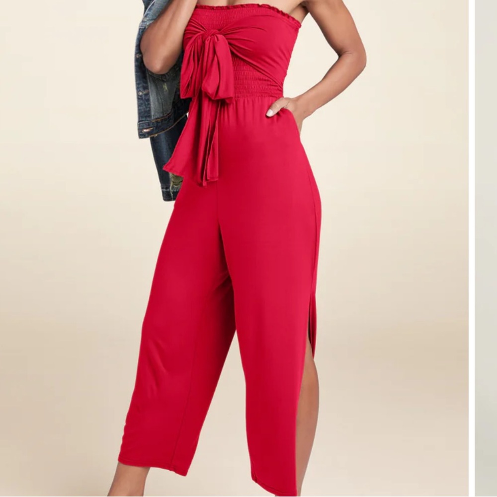 Red women romper